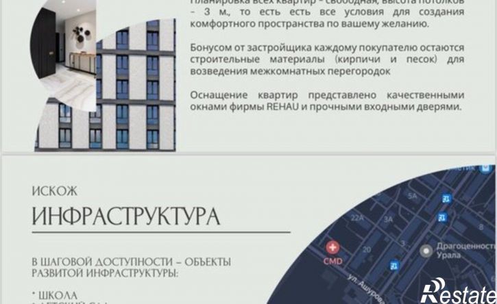 2-комн квартира улица Ашурова, 1Г