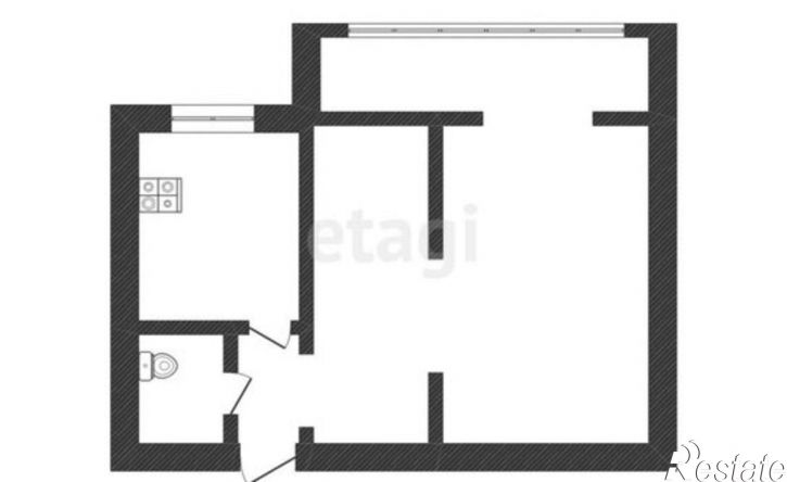 1-комн квартира улица Тарчокова, 54Б,  д. 54Б