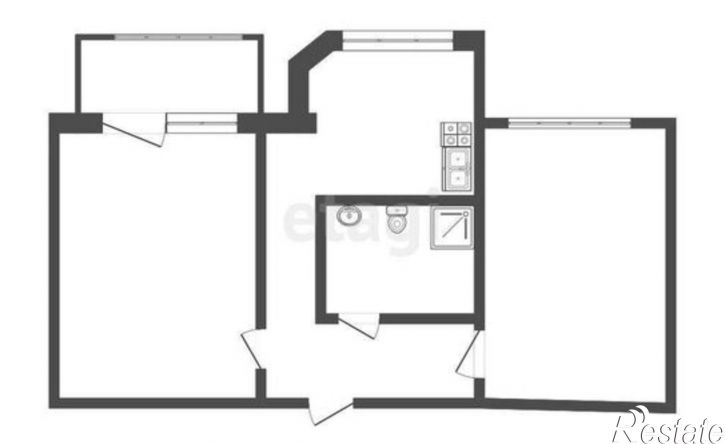 2-комн квартира Кооперативный переулок, 3,  д. 3