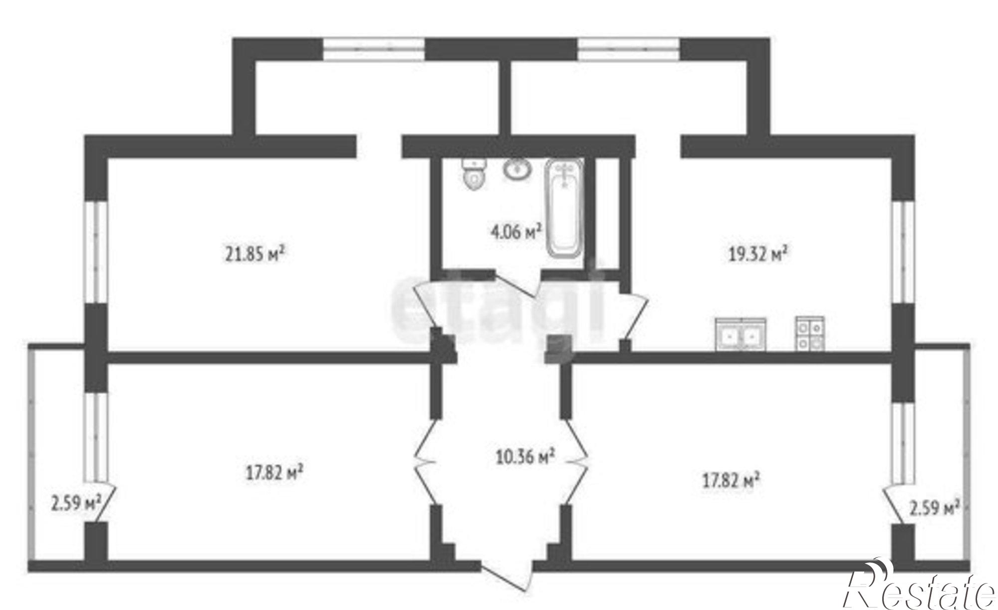 Купить квартиру за 8 500 000 рублей на ул Атажукина, 2