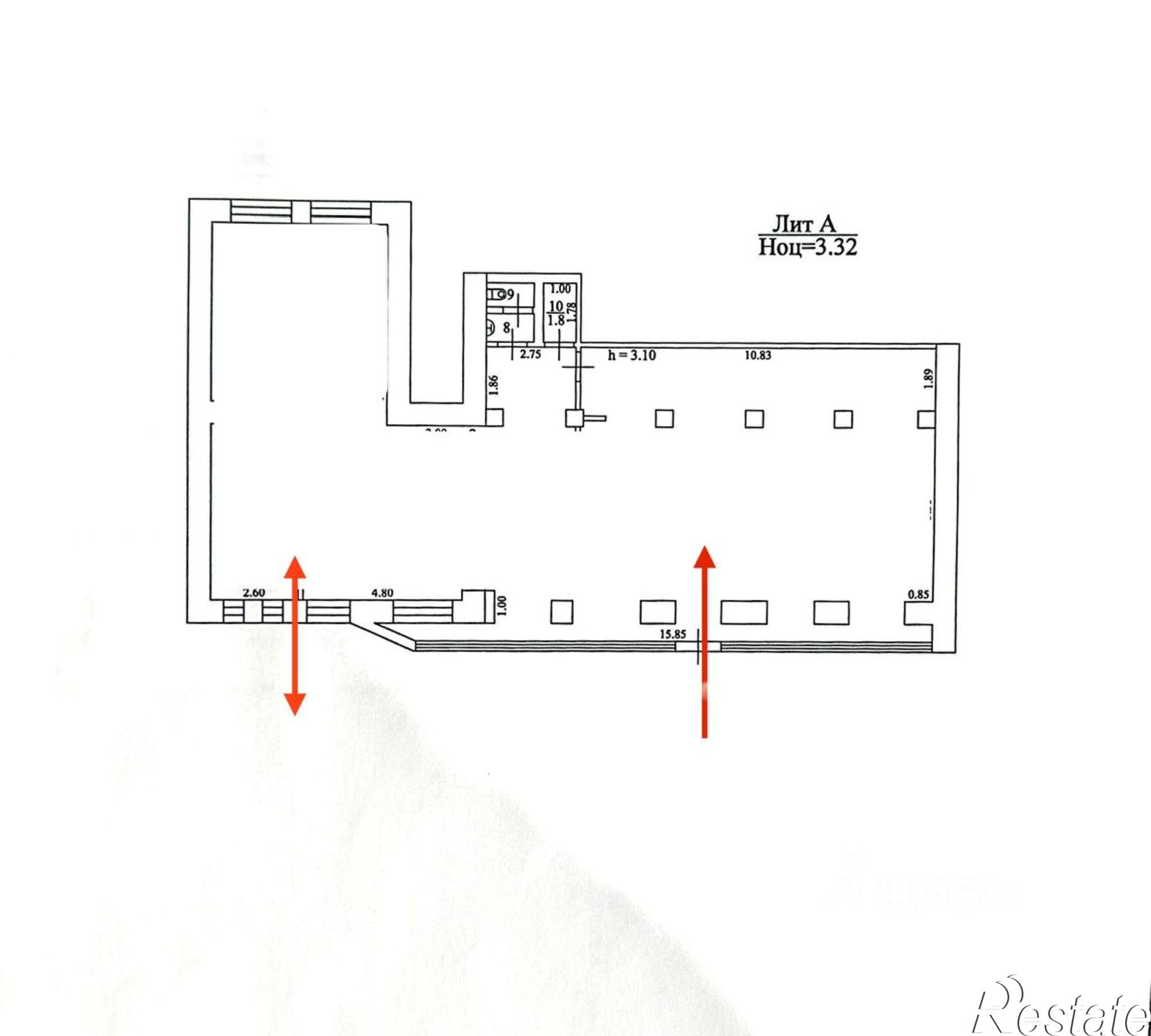 Сдать торговое помещение за 297 600 рублей на проспект Ленина, 35