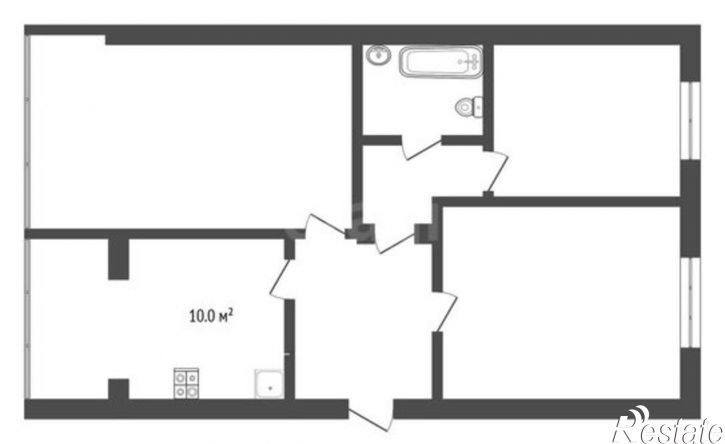 3-комн квартира ул Балкарская, 97 1,  д. 97 1,  к. 1
