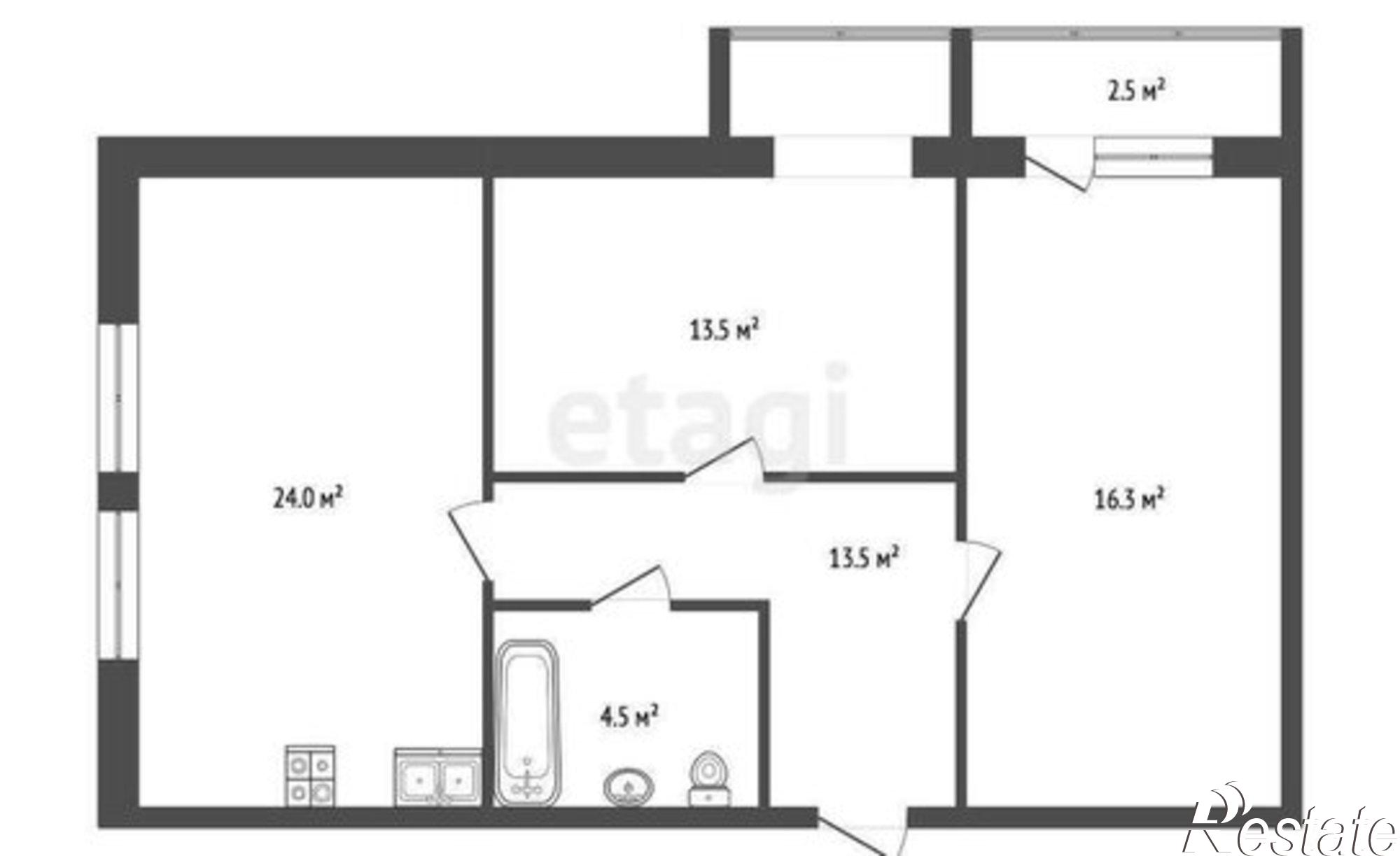 Купить квартиру за 4 500 000 рублей на ул Мусова, 10