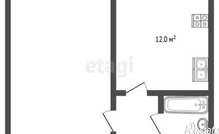 1-комн квартира улица Шогенова, 55 к38,  д. 55 к38