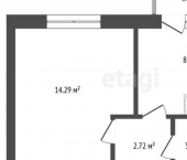 1-комн, 35кв м, этаж 4/5 Химик, 18