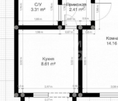 1-комн, 30кв м, этаж 1/2 улица Головко, 99