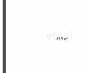 1-комн, 43кв м, этаж 6/11 ул Шогенова, 1А