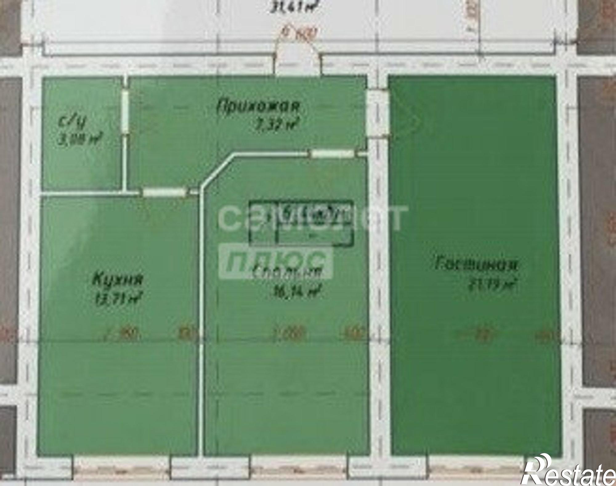 Купить квартиру за 2 350 000 рублей на Солнечная улица, 12 к1