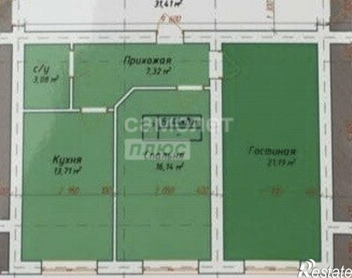 2-комн квартира Солнечная улица, 12 к1,  д. 12 к1