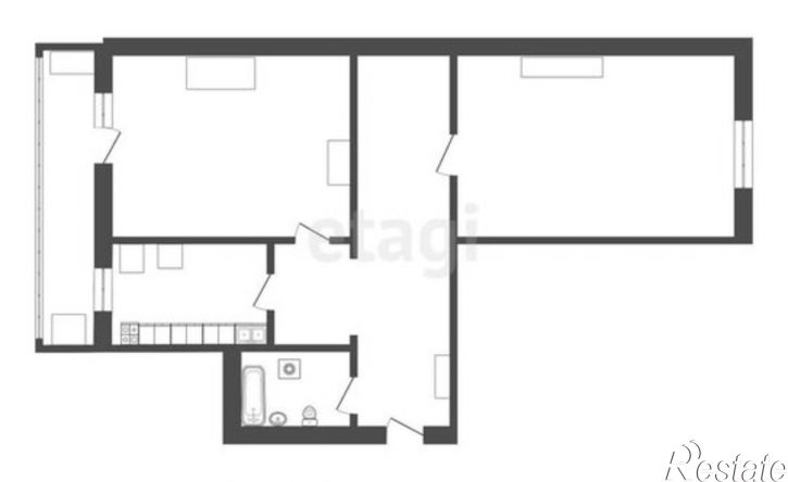 2-комн квартира улица Шортанова, 19,  д. 19