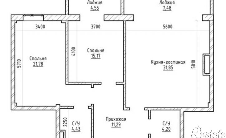 3-комн квартира улица Тамазова, 2А,  д. 2А