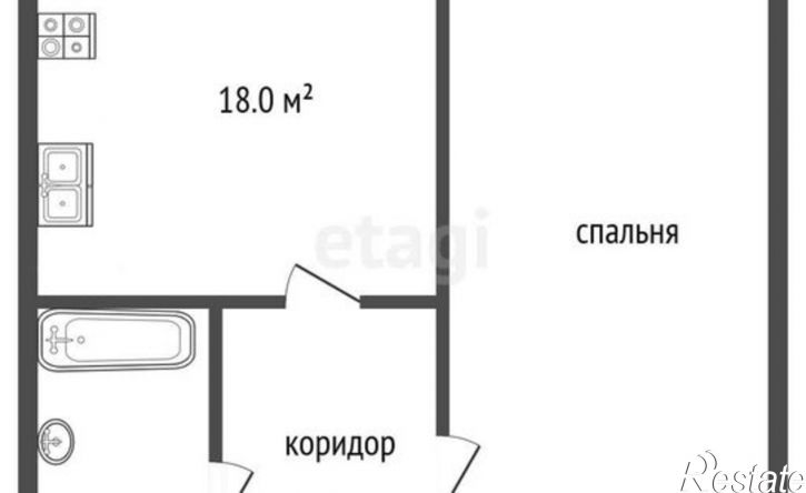 1-комн квартира Солнечная улица, 8 к1,  д. 8 к1