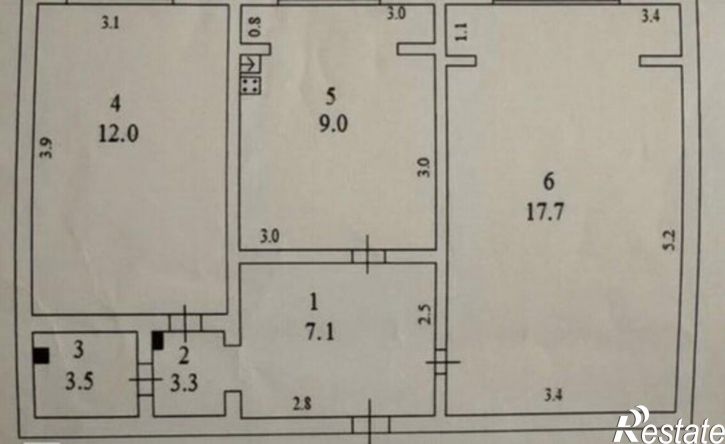 2-комн квартира Московская улица, 5,  д. 5