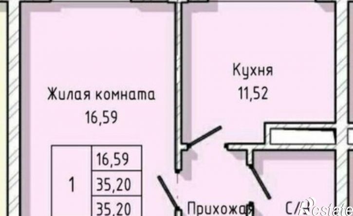 1-комн квартира ул А.А.Кадырова, 2 4,  д. 2 4,  к. 4