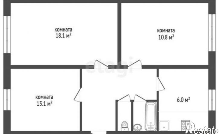 3-комн квартира ул Ватутина, 8,  д. 8
