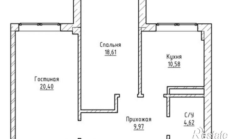 2-комн квартира Московская улица, 14,  д. 14