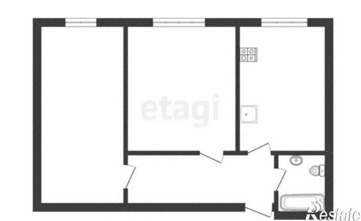 2-комн квартира ул Атажукина, 12В,  д. 12В
