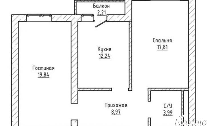 2-комн квартира ул Темрюка Идарова, 1,  д. 1