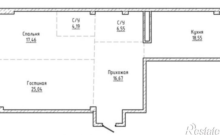 2-комн квартира улица Идарова, 182