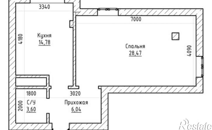 1-комн квартира улица Пушкина, 41 к1,  д. 41 к1