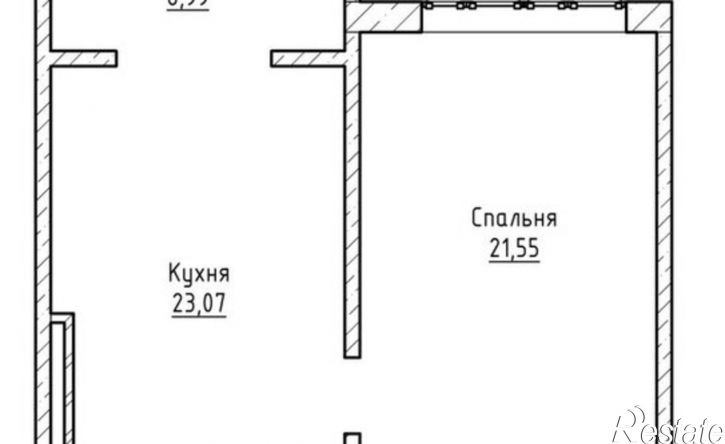 1-комн квартира ул Лермонтова, 1,  д. 1