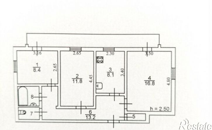 3-комн квартира ул Мусова, 10,  д. 10