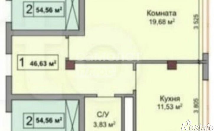 1-комн квартира тер сдт Центральное, 105,  д. 105