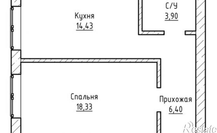 1-комн квартира улица Хужокова, 99к3