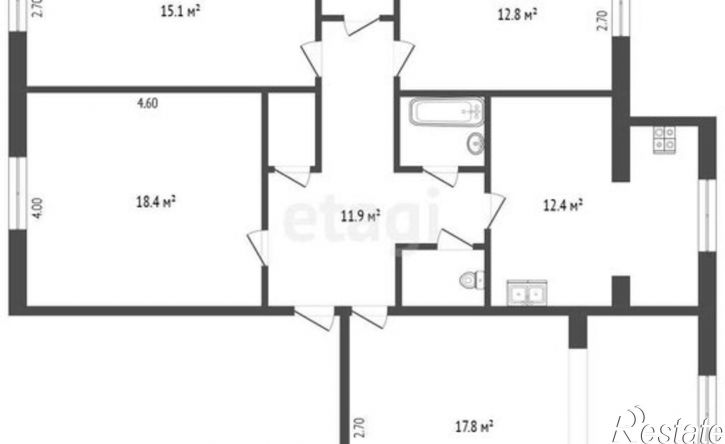 4-комн квартира ул Профсоюзная, 224а,  д. 224а