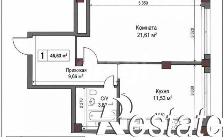 1-комн квартира улица Атажукина, 12,  д. 12